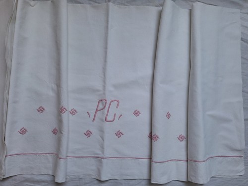 Drap ancien coton - drap,