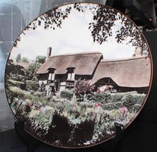 Vintage Royal Doulton Anglais Chine Anne HATHAWAY'S Cottage Shottery Plaque TC