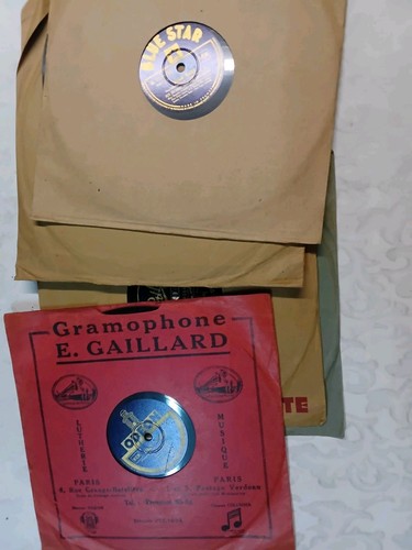 Lot disques tours anciens - disques,