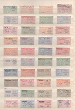 FISCAUX RARE LOT DE 108 TAXES PISCICOLES NEUFS ET OBLITERES DE 1945 à 2000