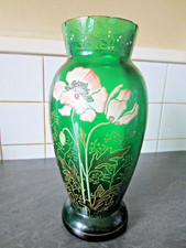Vase  ancien Verre Emaillé