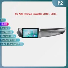 Autoradio Android 14 Pour Alfa Romeo Giulietta 2004-2014 2G+32GB WIFI BT RDS GPS