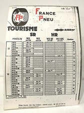BROCHURE ANCIENNE PUBLICITAIRE DES PNEUS FRANCE PNEU 1978