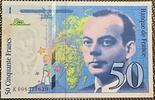 BILLET DE 50 FRANCS ST EXUPERY 1993 VARIÉTÉ AVEC ACCENT  (BILL 189) NEUF UNC