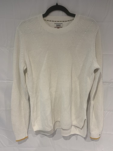 Tommy jeans pull maille blanc - tommy,