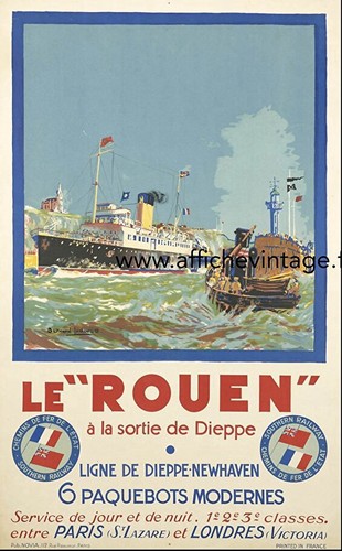 Affiche poster bateau - bateau, paquebot