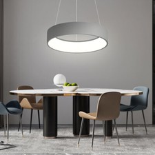 Lampe Suspendue Table En Suspension 3 Niveaux Variateur Cuisine Gris LED