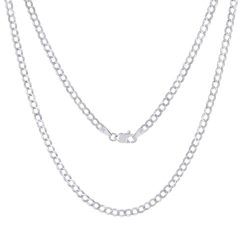 Solide 14k blanc 3mm - solide,