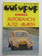 AUTOPOP  N° 22  Mai 1973 / Autobianchi A.112 Abarth   + poster