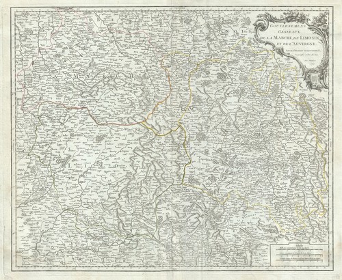 1753 vaugondy map the - map, of