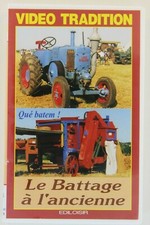 cassettes VHS agricole Le battage à l'ancienne tracteurs Lanz sfv ih John deere