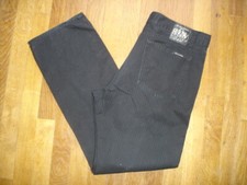 RICA LEWIS  DENIM jeans  W35 USA /   44 FR  noir fines rayures coton léger