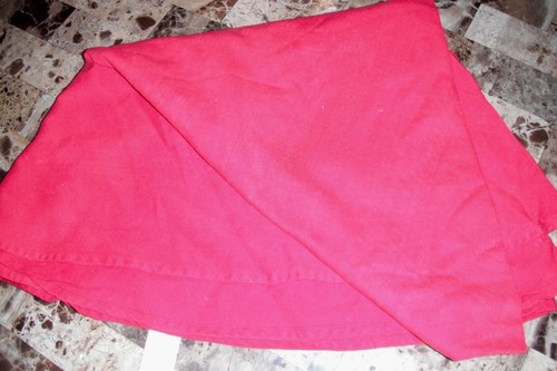 Cotton inch across red - cotton,