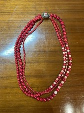 COLLIER TROIS RANGS EN PERLES