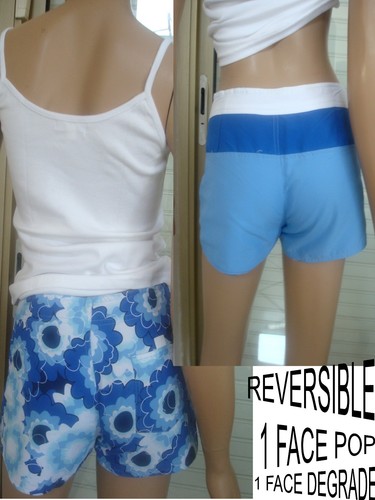 Short ete reversible - reversible, blanc
