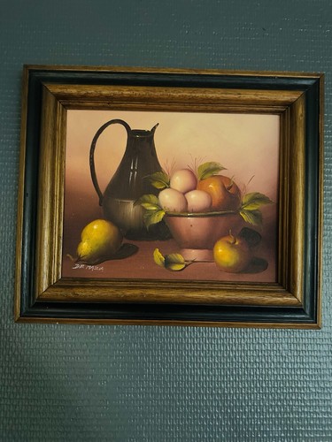 Tableau encadré signé - , de