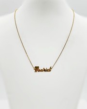 Collier Prénom  "Muriel" Or Jaune 18k 3.30grs 42cm - Bijoux occasion