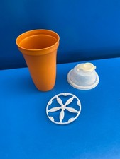 1 Shaker Tupperware ORANGE verre doseur  Vintage Vinaigrette 500 Ml N2