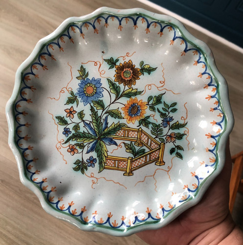 Assiette faïence nevers xix - assiette,