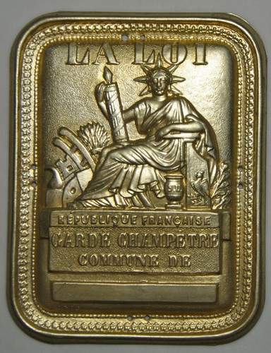 Plaque métier garde - de,