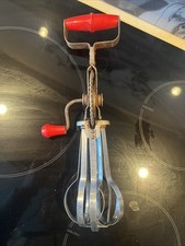 Ancien Batteur Fouet Manuel Vintage en Acier Inoxydable - Années 60