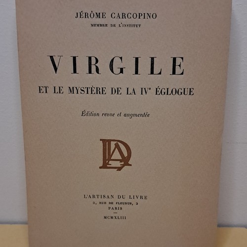 Carcopino virgile et le - j.,