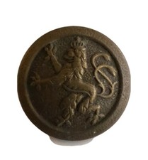 ANCIEN BOUTON LION HERALDIQUE