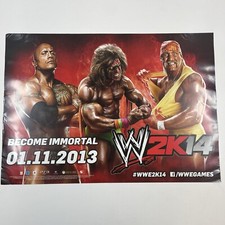 NEUF NEW poster PLV officiel WWE 2K14 2014 rock hogan 42*59 cm ps3 xbox 360