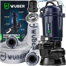 pompe fosse septique avec broyeur d'eau + TUYAU 2'' 30M WUBER 2500 W 18000 l/h