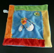 C12. DOUDOU PLAT DISNEY NICOTOY BOURRIQUET BLEU ROUGE VERT JAUNE FLEUR NEUF*