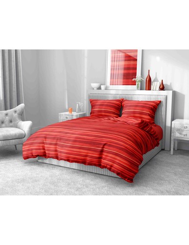 Housse couette red stripe - housse,