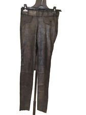 Authentique Legging Cuir Noir Mordoré Ventcouvert 34/36 