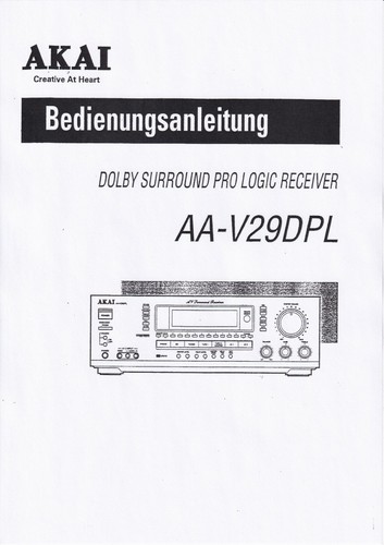 Manuel utilisation pour akai - d'utilisation,