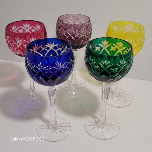 Grands verre cristal taillé - 5,
