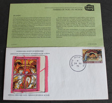 Enveloppe commémorative - Receveur de La Poste - Timbre de Noël - 1976 - IRLANDE