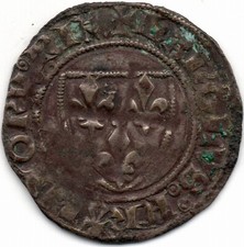 CHARLES VI - blanc dit «