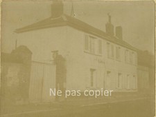 HAUDIVILLERS une rue une maison vers 1890 OISE photo 8,5 x 11,2 cm par Bultinck