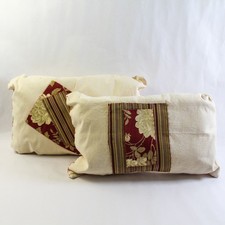 Lot De 2 Coussins Déco Fleurs