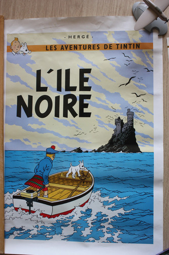 Tintin île noire avion - l', +