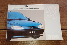 Notice utilisation Peugeot 306 1995 Italien brochure prospectus manuel catalogue