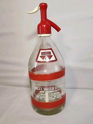 Vtg seltz water glass - seltz,