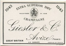 ETIQUETTE DE CHAMPAGNE / EXTRA