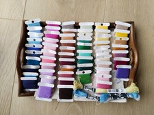 Fils à broder Fil Fleur DMC, en coton mat , 62 échevettes , fil à broder vintage