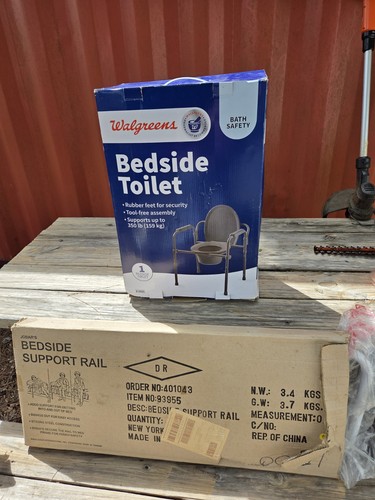 New commode also bedside - also,