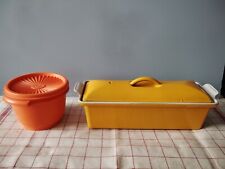  Le Creuset Terrine Meat loaf pate Cast Iron Enamel France Marigold 28 Cm