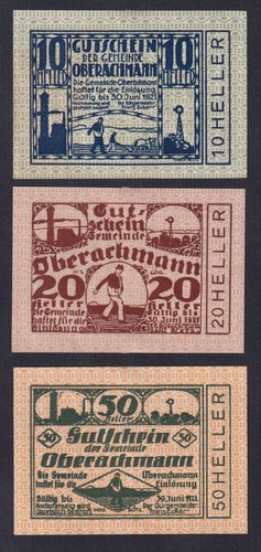 Austria notgeld oberachmann - notgeld,