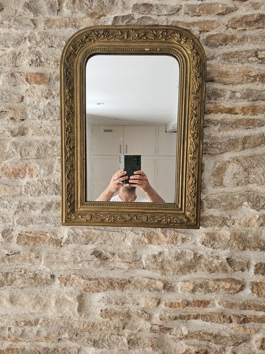 Ancien miroir cadre doré - ancien,
