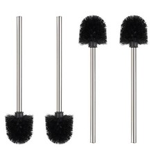 4 Pièces Brosse Toilettes WC Brosse Toilette avec Manche en Acier Inoxydable ...