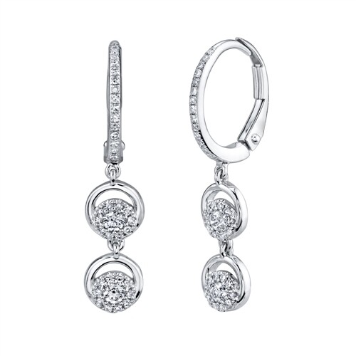 14k blanc diamant - or, cercle