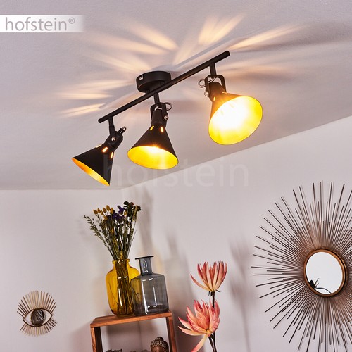 Plafonnier noir doré - plafonnier, lampe